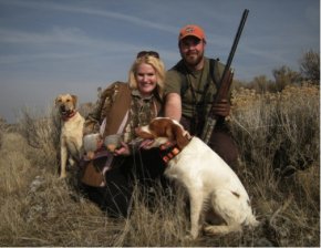 A family hunting trip for gray partridge.