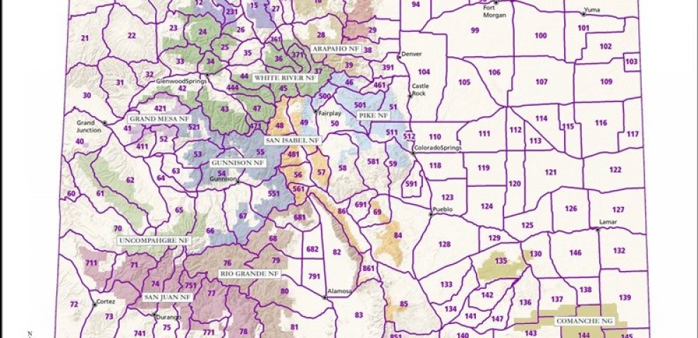 Colorado hunting Zone Map