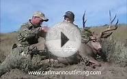 Bow archery hunting for mule deer in eastern Montana